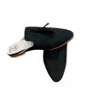 Women’s Black Leather Mules Handmade Pointed Toe Slip