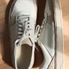 Beige Leather Barefoot Sneakers Wide Toe Box Foot